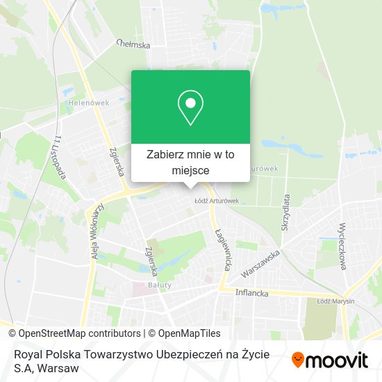 Mapa Royal Polska Towarzystwo Ubezpieczeń na Życie S.A