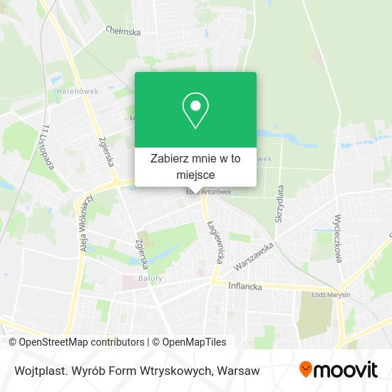 Mapa Wojtplast. Wyrób Form Wtryskowych