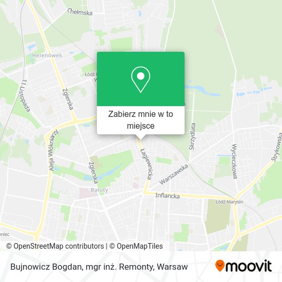 Mapa Bujnowicz Bogdan, mgr inż. Remonty