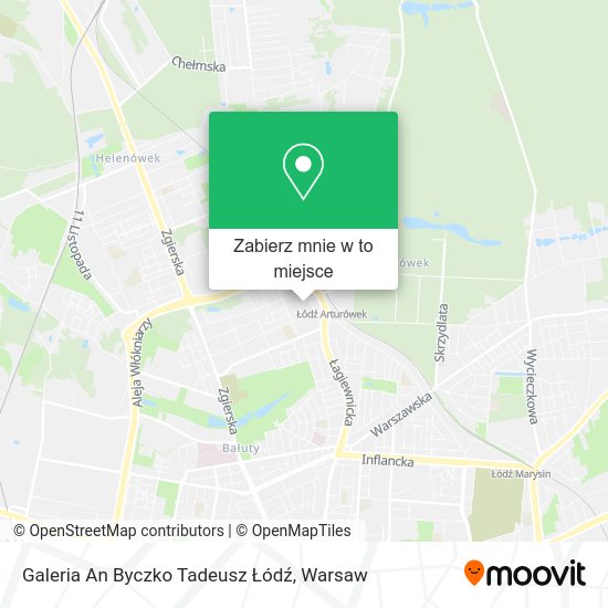 Mapa Galeria An Byczko Tadeusz Łódź