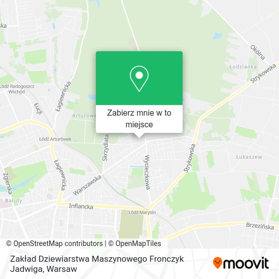 Mapa Zakład Dziewiarstwa Maszynowego Fronczyk Jadwiga