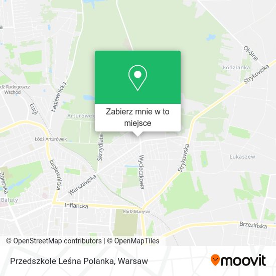 Mapa Przedszkole Leśna Polanka