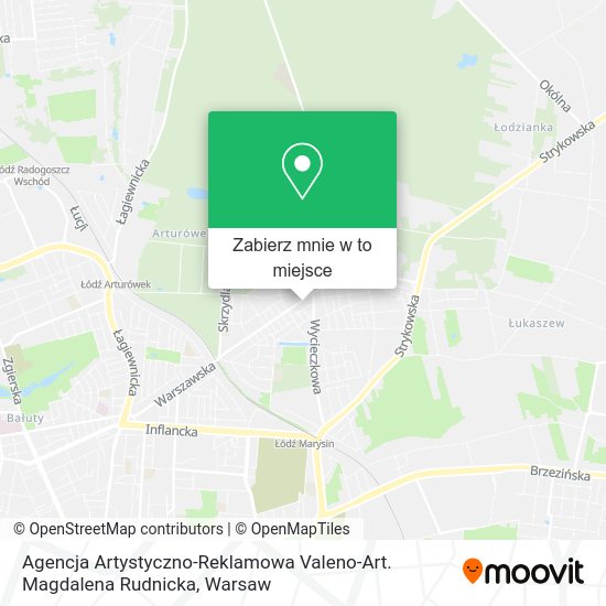 Mapa Agencja Artystyczno-Reklamowa Valeno-Art. Magdalena Rudnicka