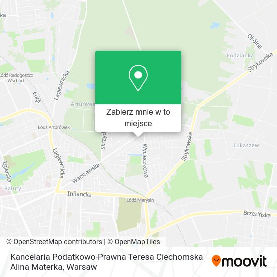 Mapa Kancelaria Podatkowo-Prawna Teresa Ciechomska Alina Materka