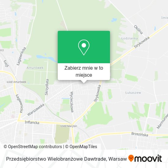 Mapa Przedsiębiorstwo Wielobranżowe Dawtrade