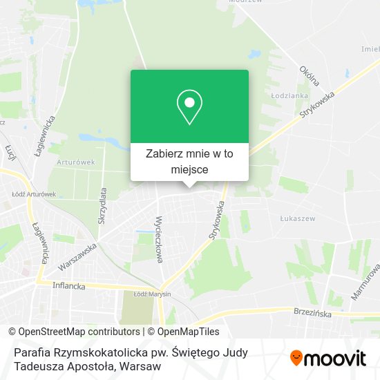 Mapa Parafia Rzymskokatolicka pw. Świętego Judy Tadeusza Apostoła