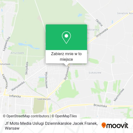 Mapa Jf Moto Media Usługi Dziennikarskie Jacek Franek