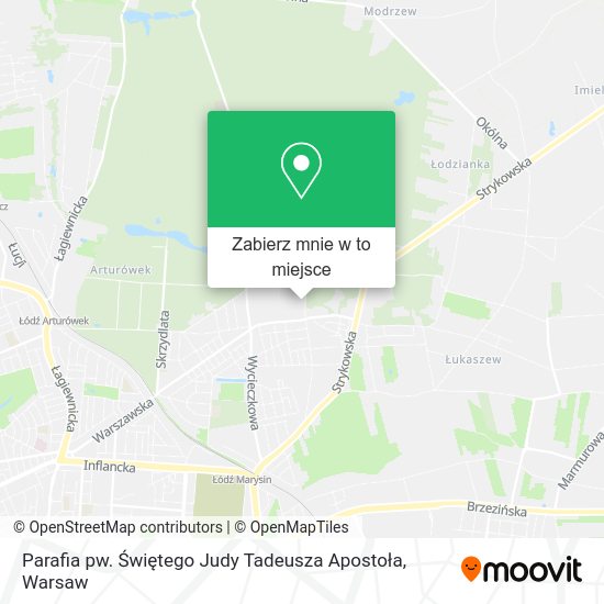 Mapa Parafia pw. Świętego Judy Tadeusza Apostoła