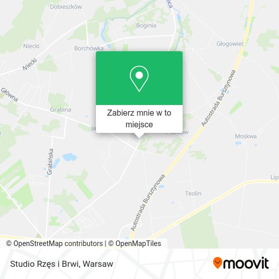 Mapa Studio Rzęs i Brwi