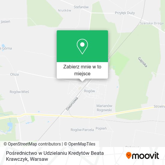 Mapa Pośrednictwo w Udzielaniu Kredytów Beata Krawczyk