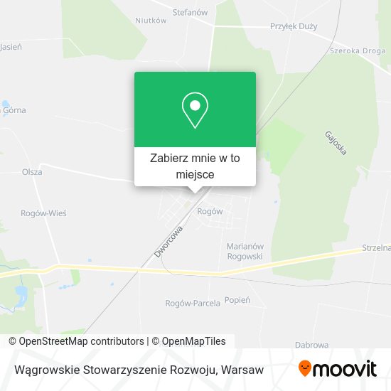 Mapa Wągrowskie Stowarzyszenie Rozwoju