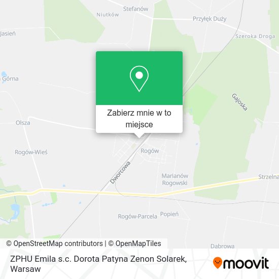 Mapa ZPHU Emila s.c. Dorota Patyna Zenon Solarek