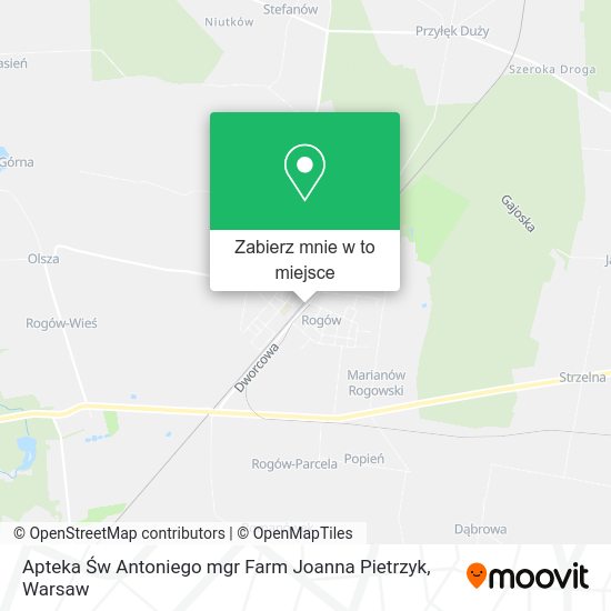 Mapa Apteka Św Antoniego mgr Farm Joanna Pietrzyk