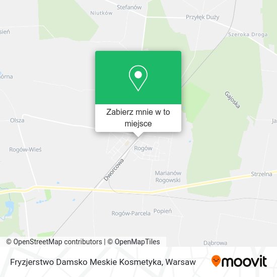 Mapa Fryzjerstwo Damsko Meskie Kosmetyka