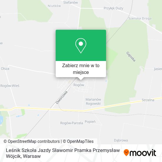 Mapa Leśnik Szkoła Jazdy Sławomir Pramka Przemysław Wójcik