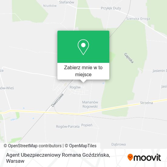 Mapa Agent Ubezpieczeniowy Romana Goździńska