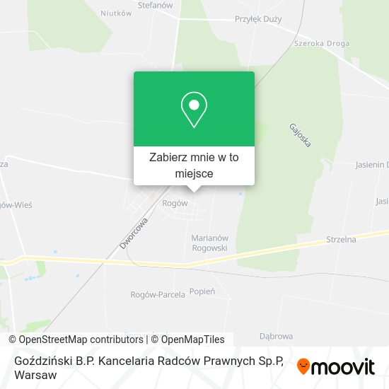 Mapa Goździński B.P. Kancelaria Radców Prawnych Sp.P