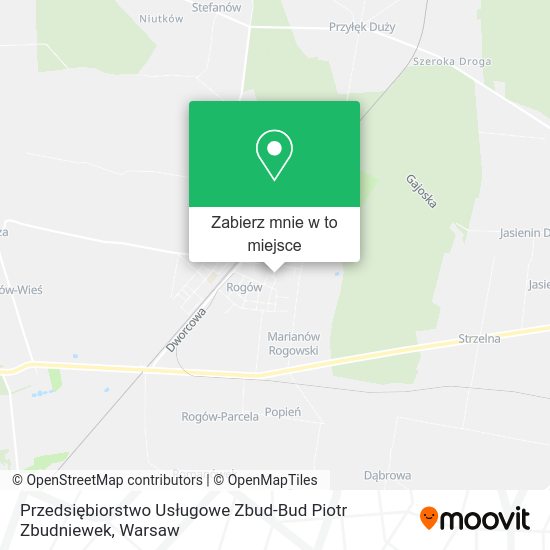 Mapa Przedsiębiorstwo Usługowe Zbud-Bud Piotr Zbudniewek