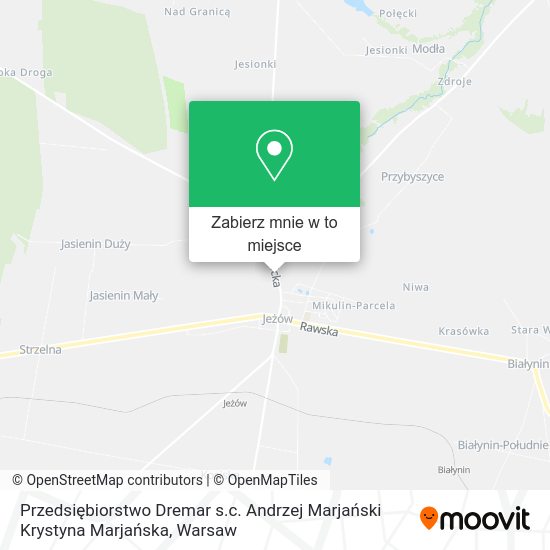 Mapa Przedsiębiorstwo Dremar s.c. Andrzej Marjański Krystyna Marjańska