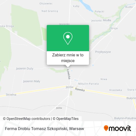 Mapa Ferma Drobiu Tomasz Szkopiński