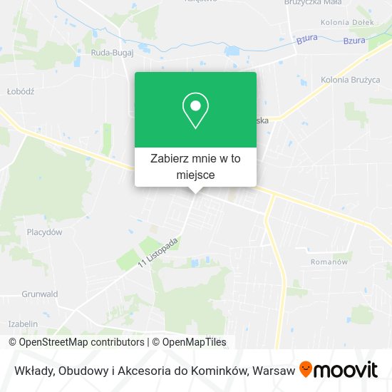 Mapa Wkłady, Obudowy i Akcesoria do Kominków