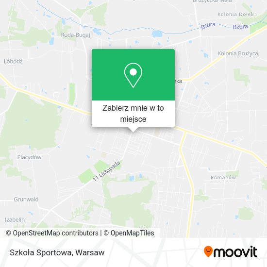 Mapa Szkoła Sportowa