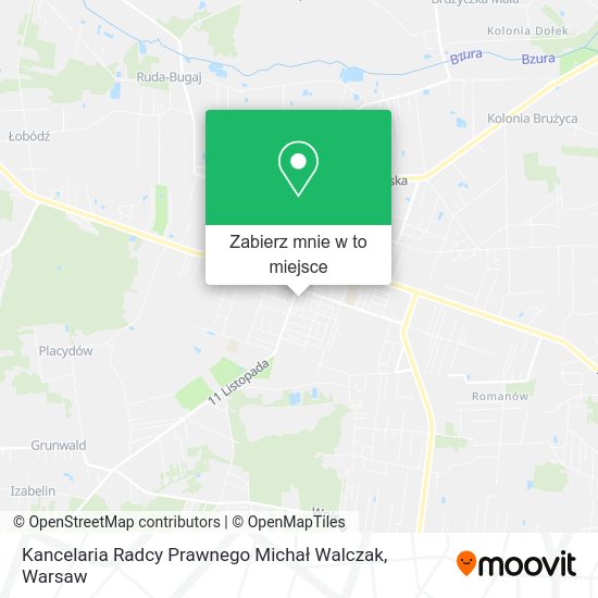 Mapa Kancelaria Radcy Prawnego Michał Walczak