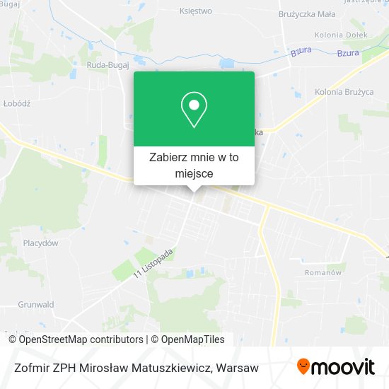 Mapa Zofmir ZPH Mirosław Matuszkiewicz