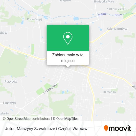 Mapa Jotur. Maszyny Szwalnicze i Części