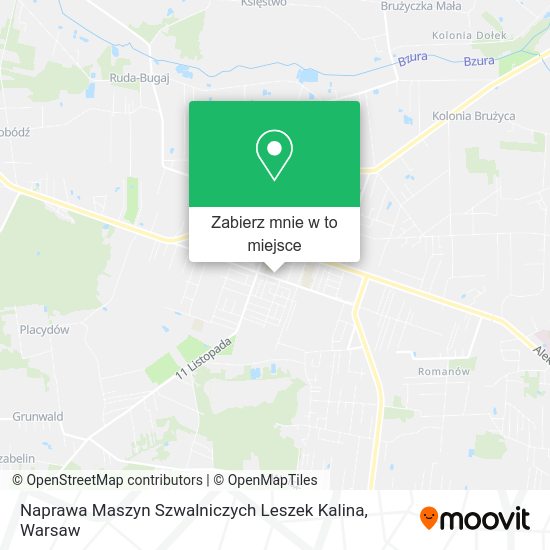 Mapa Naprawa Maszyn Szwalniczych Leszek Kalina