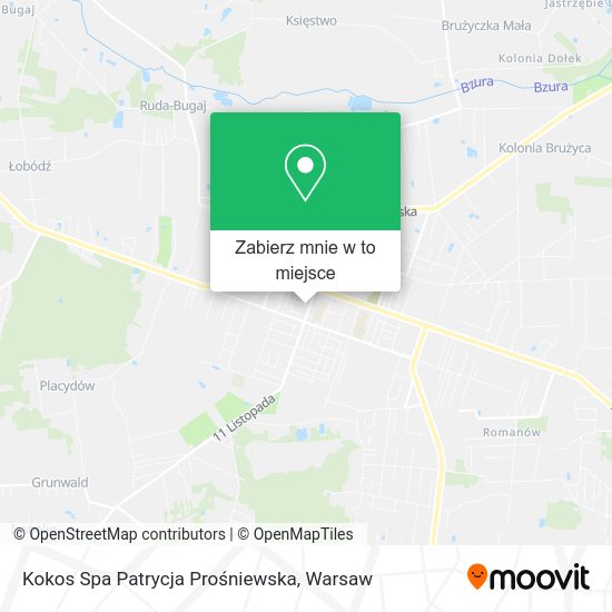 Mapa Kokos Spa Patrycja Prośniewska