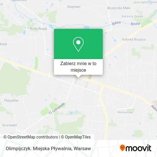 Mapa Olimpijczyk. Miejska Pływalnia