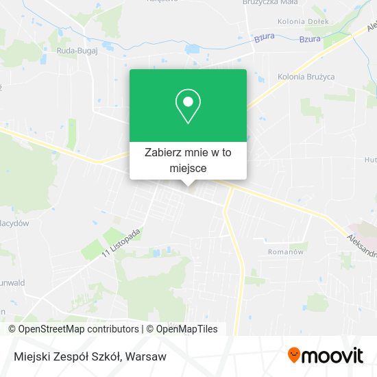 Mapa Miejski Zespół Szkół