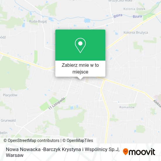 Mapa Nowa Nowacka -Barczyk Krystyna i Wspólnicy Sp.J