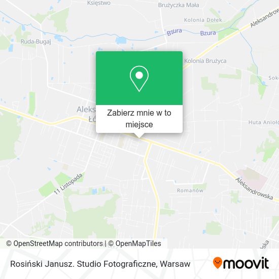 Mapa Rosiński Janusz. Studio Fotograficzne