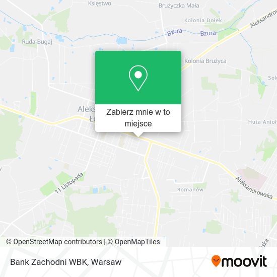 Mapa Bank Zachodni WBK