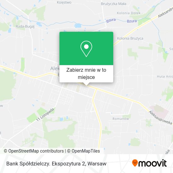 Mapa Bank Spółdzielczy. Ekspozytura 2