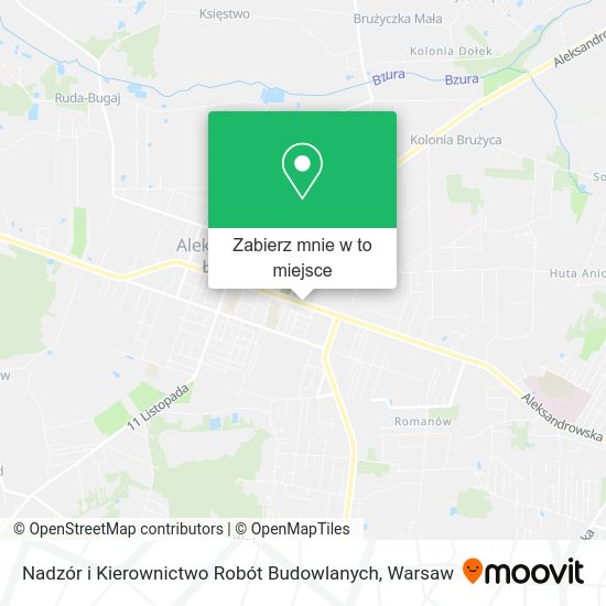 Mapa Nadzór i Kierownictwo Robót Budowlanych