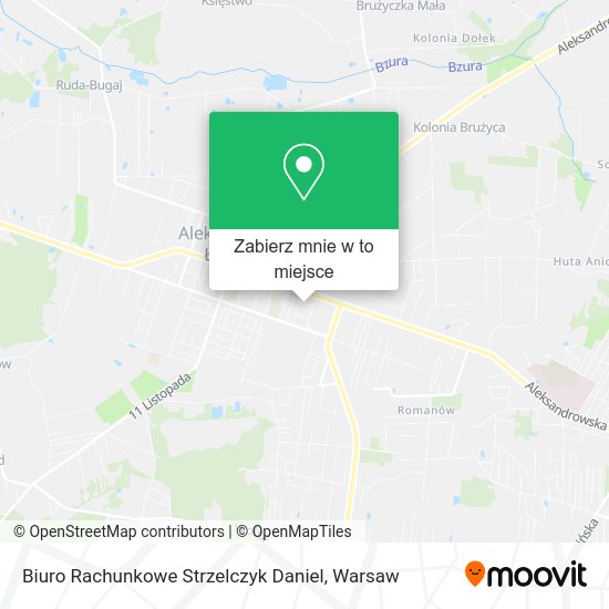 Mapa Biuro Rachunkowe Strzelczyk Daniel