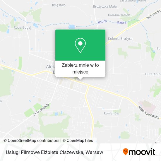 Mapa Usługi Filmowe Elżbieta Ciszewska