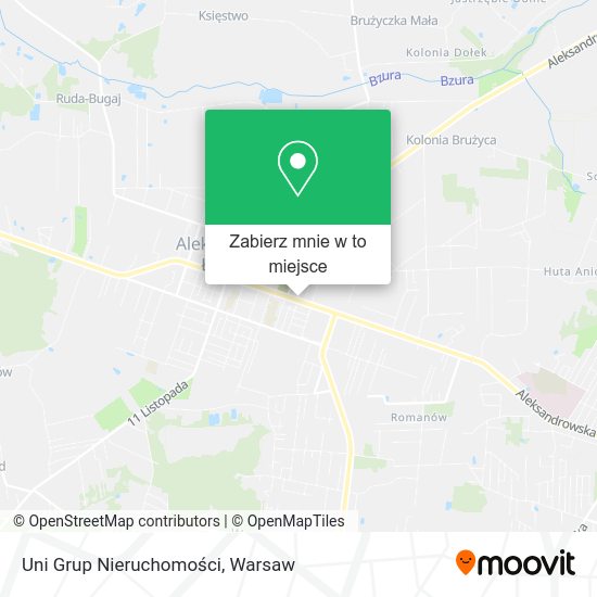 Mapa Uni Grup Nieruchomości