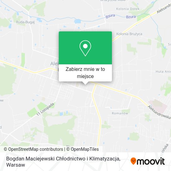 Mapa Bogdan Maciejewski Chłodnictwo i Klimatyzacja