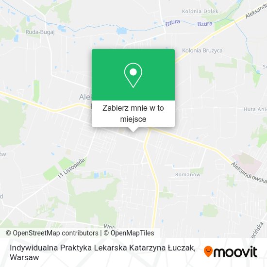 Mapa Indywidualna Praktyka Lekarska Katarzyna Łuczak