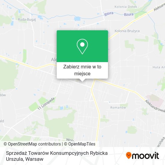 Mapa Sprzedaż Towarów Konsumpcyjnych Rybicka Urszula