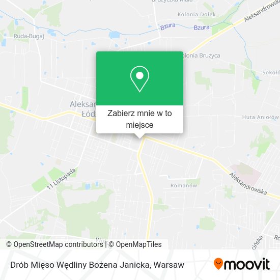 Mapa Drób Mięso Wędliny Bożena Janicka