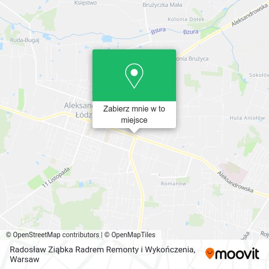 Mapa Radosław Ziąbka Radrem Remonty i Wykończenia