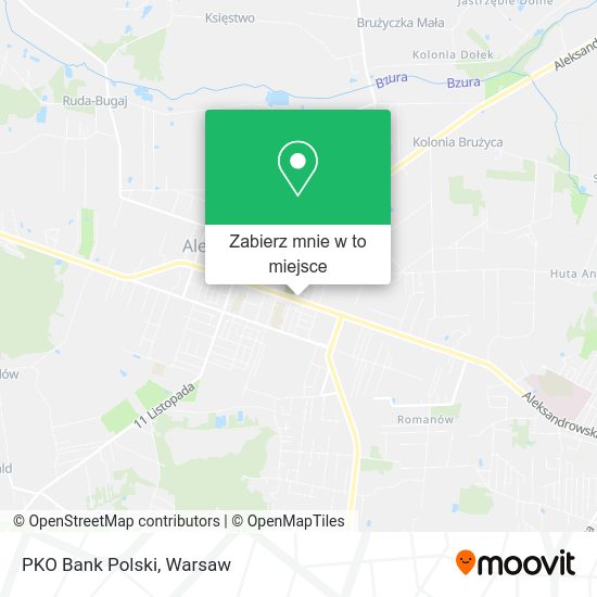 Mapa PKO Bank Polski