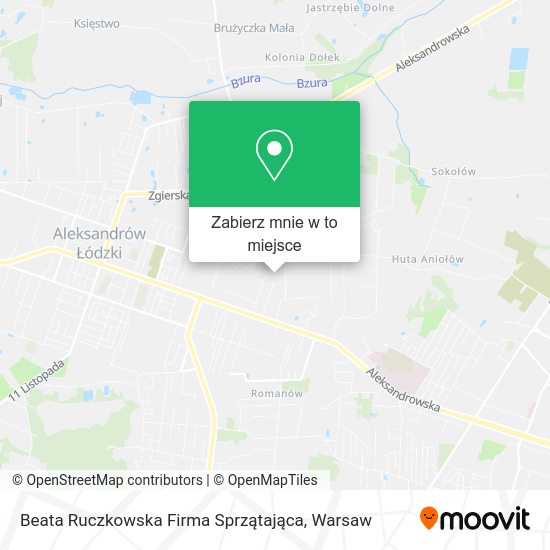 Mapa Beata Ruczkowska Firma Sprzątająca