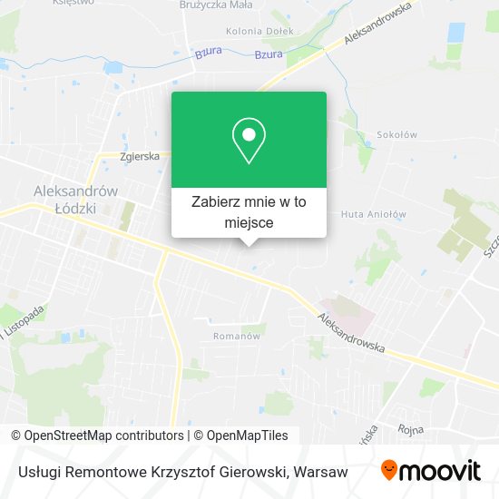 Mapa Usługi Remontowe Krzysztof Gierowski