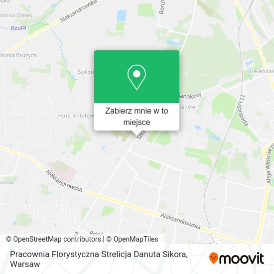 Mapa Pracownia Florystyczna Strelicja Danuta Sikora